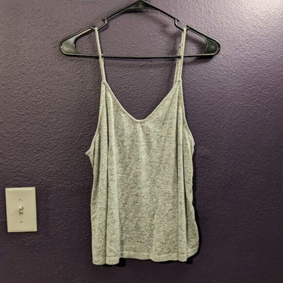 *Grey Crop Top Size Large - Picture 1 of 11